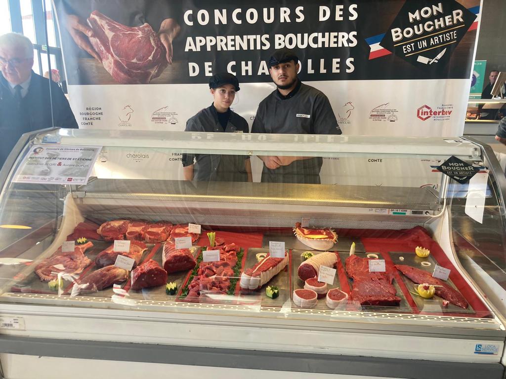 NOS APPRENTIS BOUCHERS AU CONCOURS DE CHAROLLES IMSE